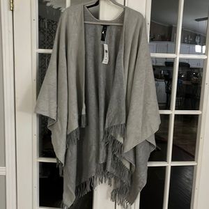 Eileen Fisher Brushed Wool Cashmere Serape Wrap